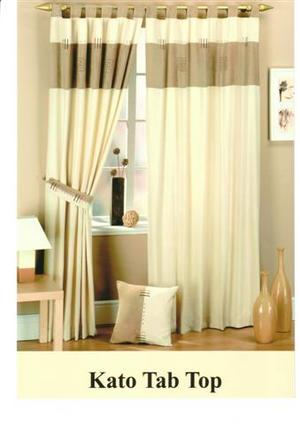 GROMMET READY-TO-SHIP SILK PANELS - CURTAIN PATTERNS AND VALANCE