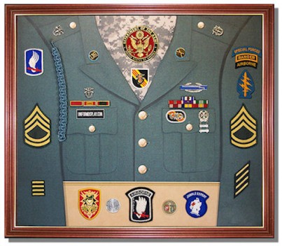 Military Ranking on Uniformdisplay Com Announces New Uniform Display Cases For The Army