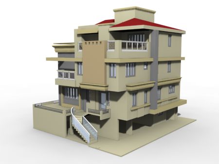 House Building 3D Model