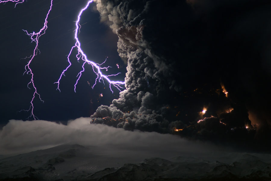 iceland volcano lightning wallpaper. Iceland Volcano Lightning