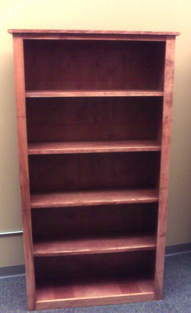 Elegant bookcase, simple construction using basic tools, available 