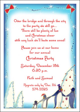 Christmas Party Invitations on Christmas Party Invitations For Holiday Christmas Parties