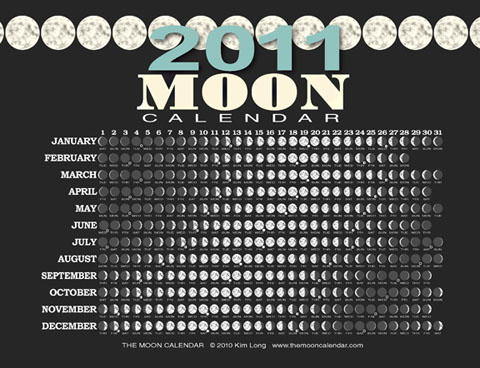 PRLog (Press Release) – Nov 16, 2010 – The Moon Calendar 2011, 