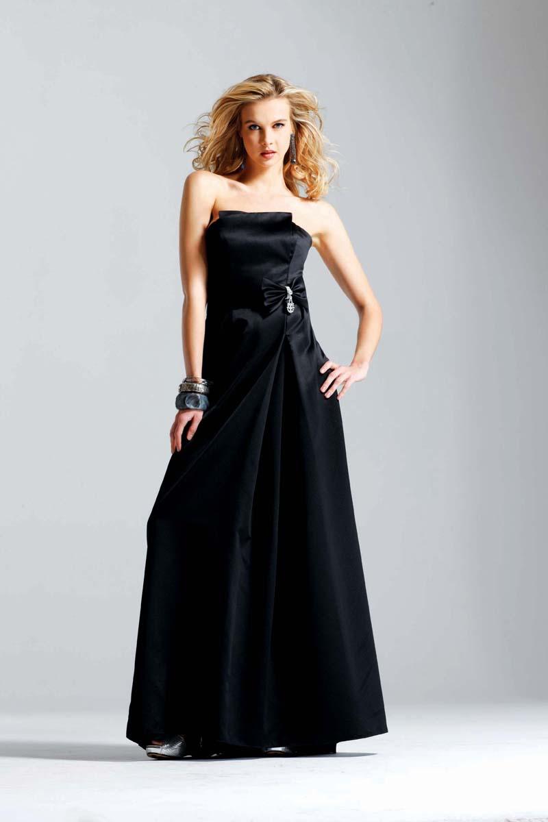 Kate Winslet Black Strapless Prom Gown Evening Dress
