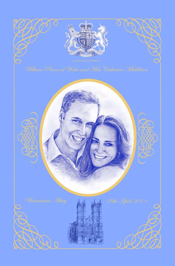 royal wedding tea towel. 2011 – A Royal Wedding