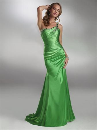  Satin Dress on Limeade  Evening  Dresses228  1  1