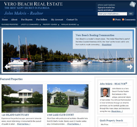 Real Estate Websites on Real Estate Website Attracting Out Of Town Buyers To Vero Beach