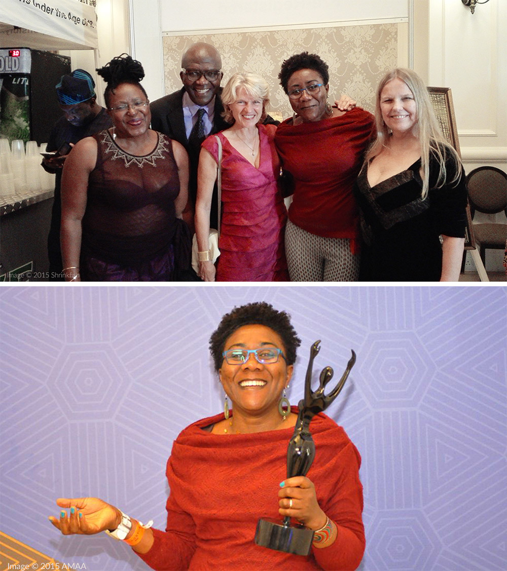 Ebele Okoye, Best Animation, 2015 Africa Movie Academy Awards / image ©AMAA