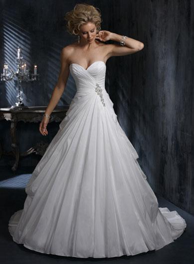 Diamond White  Beaded Ball Gown  Silhouette Corset  Wedding  