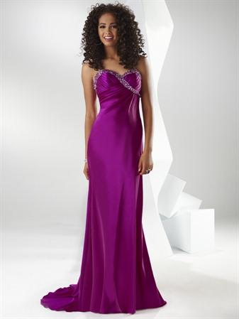 Hot cerise Prom Dresses Sweetheart Full length Sheath Teal Evening Gown ...