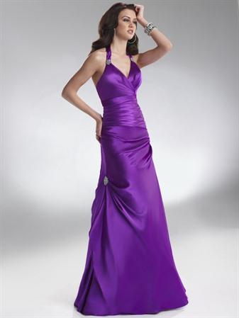 dresses prom purple halter pink beaded prlog funky teal dress