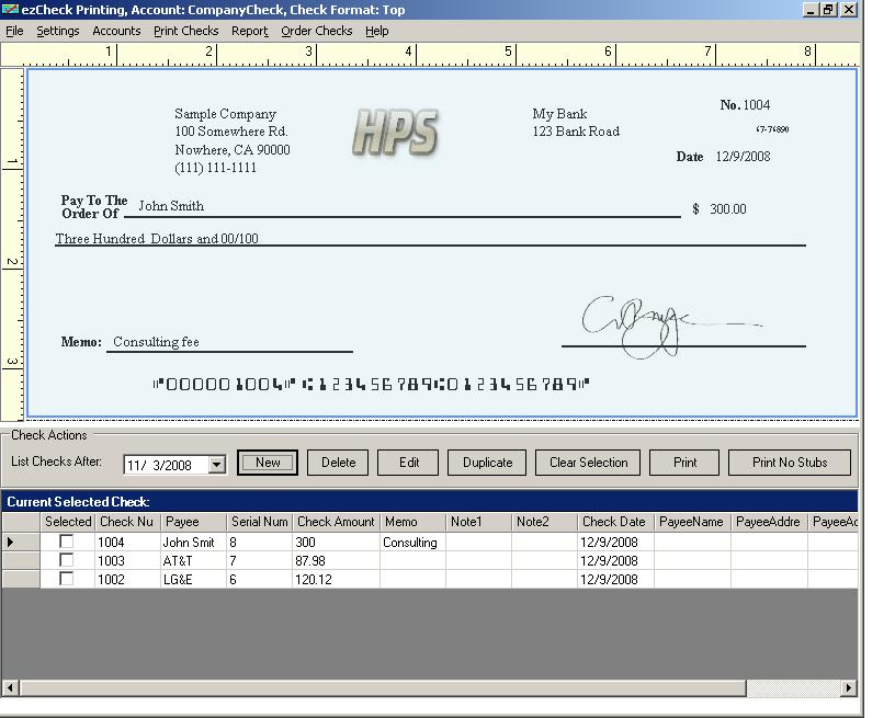 printable checks for quickbooks