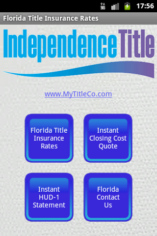 calculator closing cost mobile application florida independence title launches