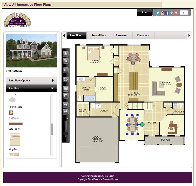 Keystone Custom Homes Announces New Interactive Floor