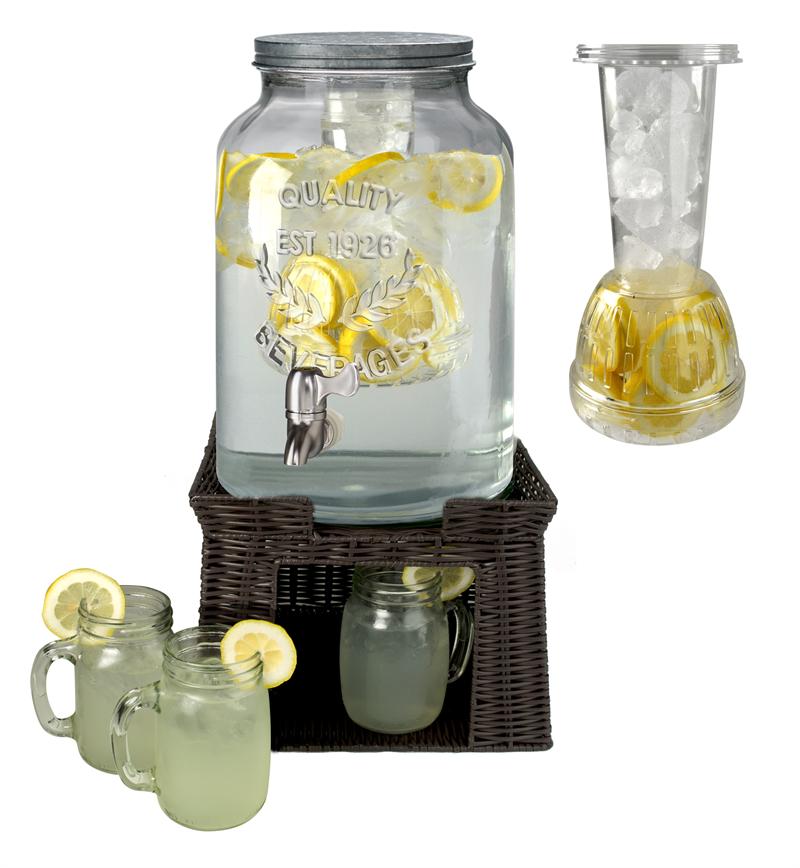 Classic Hostess Introduces Glass Infusion Beverage Dispenser For Summertime  Drink and Outdoor Party -- classic hostess