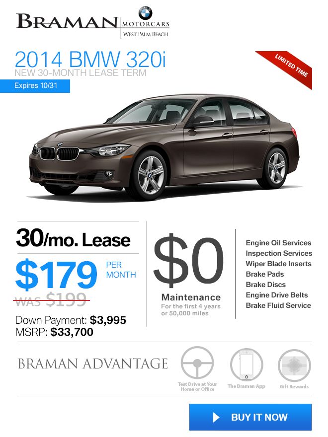 New 320i Lease At Braman Bmw Wpb