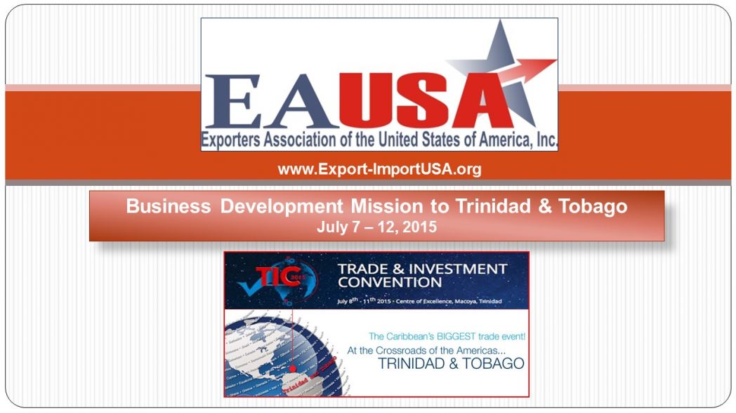 EA-USA Outgoing Business Development Mission to Trinidad & Tobago