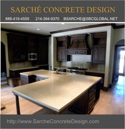 Sarche Concrete Design Provides The Best Custom Concrete Counters