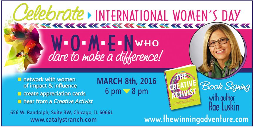 3/8/2016 Int'l l Womens Day Event Interview w/ Host RAE LUSKIN @intothePODlight