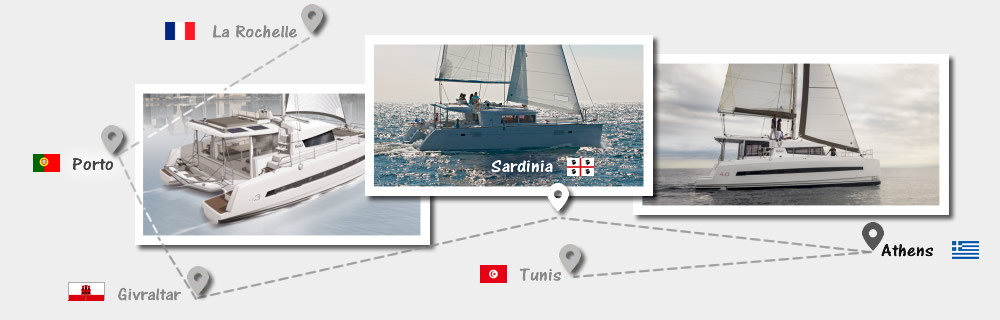 Catamaran Sailing Trip from France or Tunisia