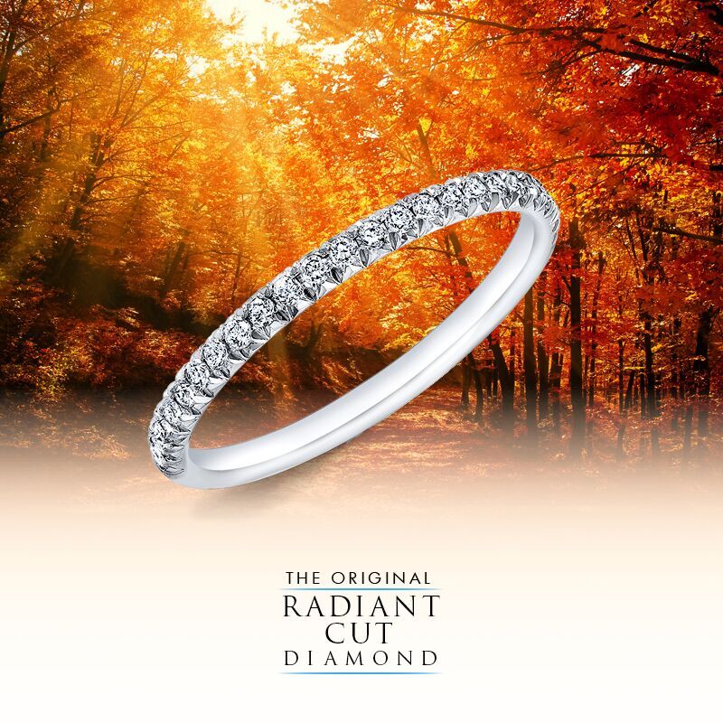 Diamond Band with Original Radiant Cut Diamonds