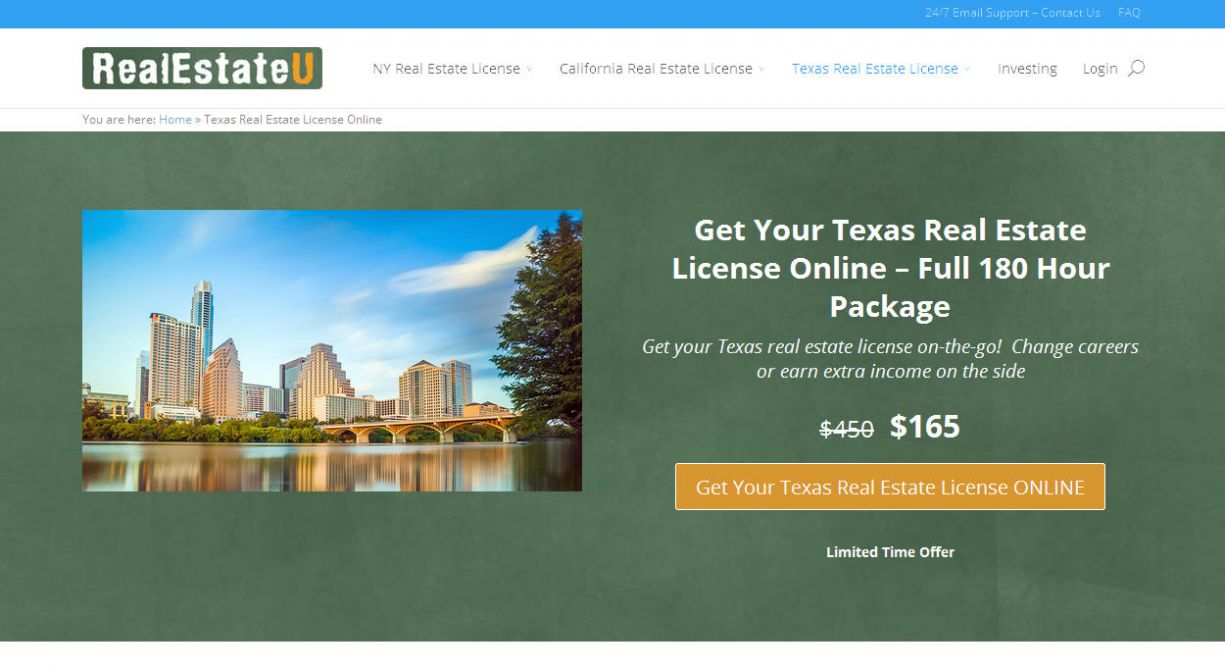 texas real estate license online