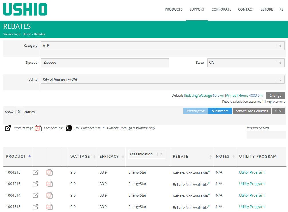 Ushio America Makes Searching For Utility Rebates Easier With Their New 