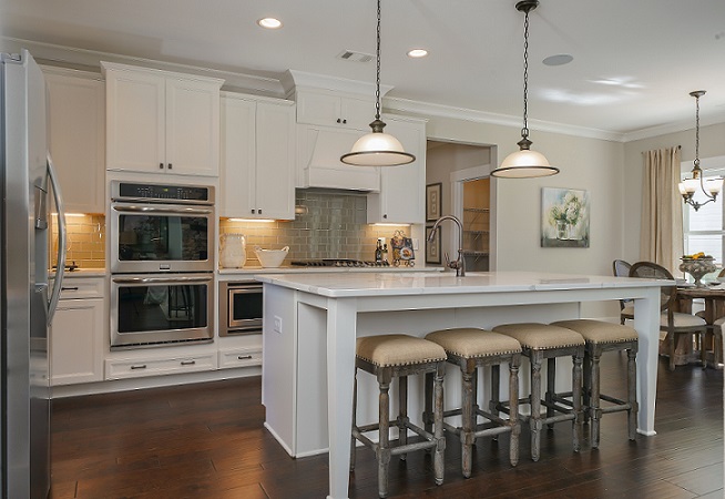 Open  &  Airy Kitchen inside the New Model Home at The Lakes of Franklin Goldmine