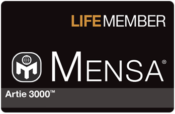 mensa membership card member artie robo welcomes its prlog