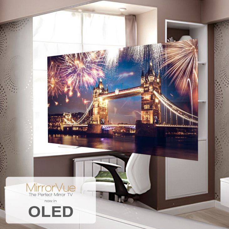 Evervue's MirrorVue Mirror TV, Now with OLED TV Screen Evervue USA