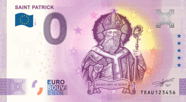 Saint Patrick 0 Euro Note