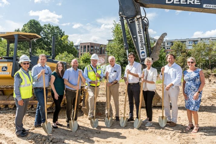 The Vega team celebrates construction start.