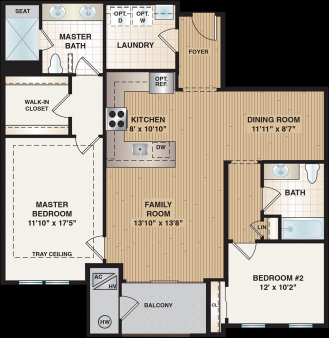 Pictured: The Cromwell floorplan.