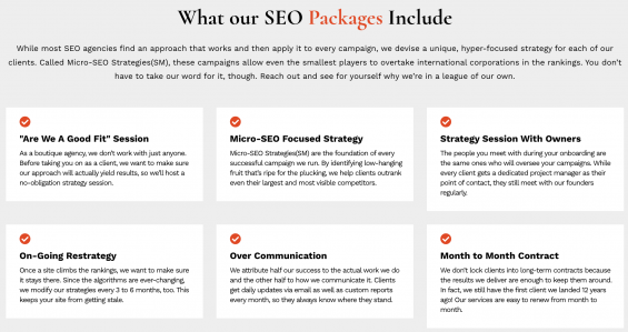 What Bsm Seo Packages Include