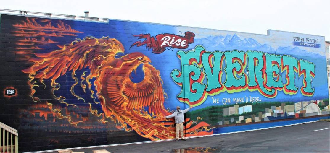 Going All City Event to Create Art Murals in Everett, WA, USA (Aug. 4