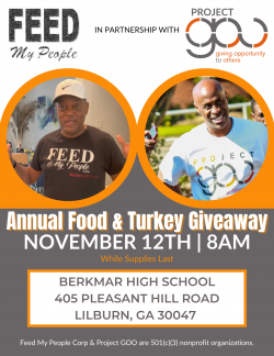 Annual Food & Turkey Giveaway English