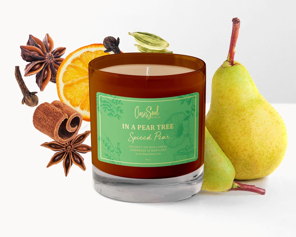 Oasis Soul Scent Co - In A Pear Tree Candle