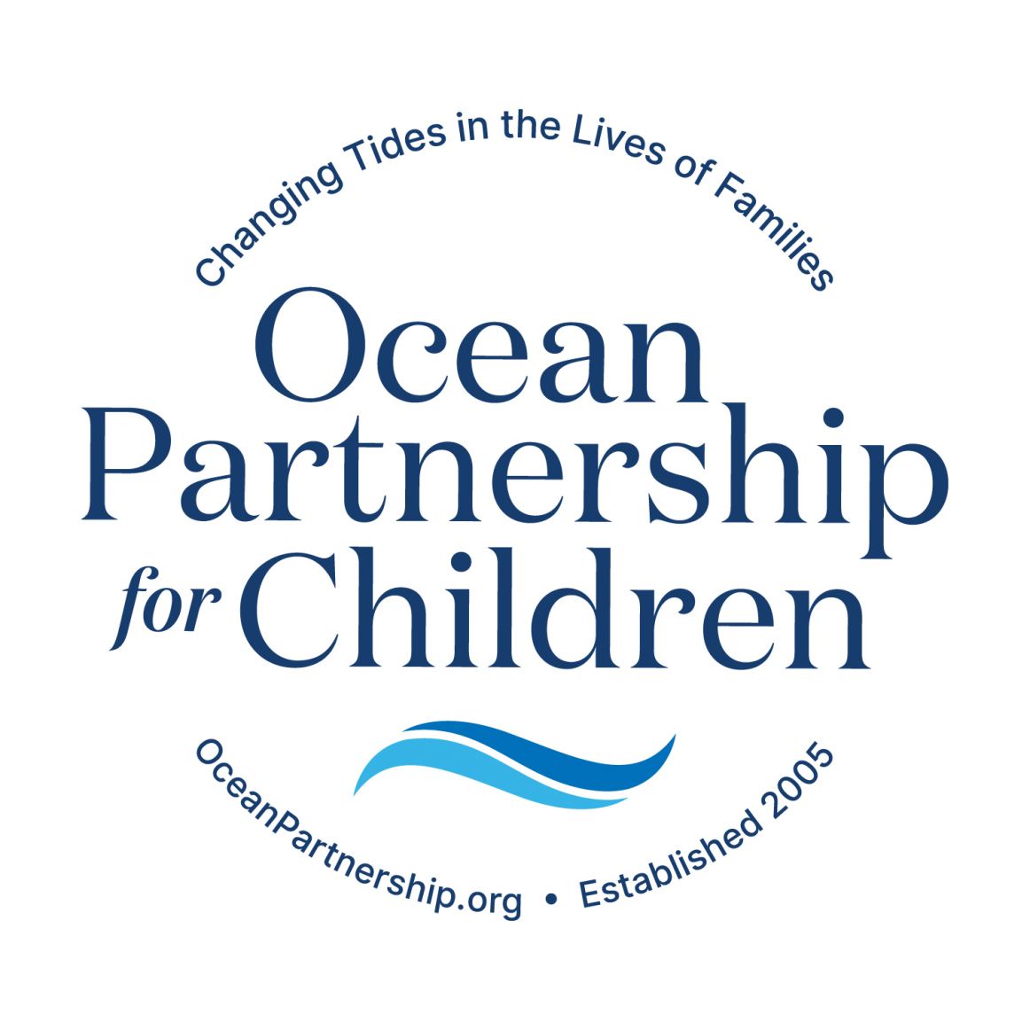 Ocean Partnership for Children's refreshed logo.