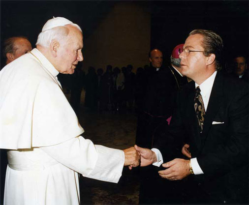 Daniel Imperato With Pope