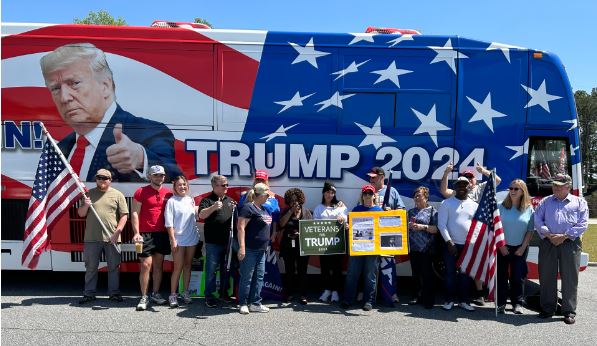 Trump Bus at Desantis Event Danny Hamilton
