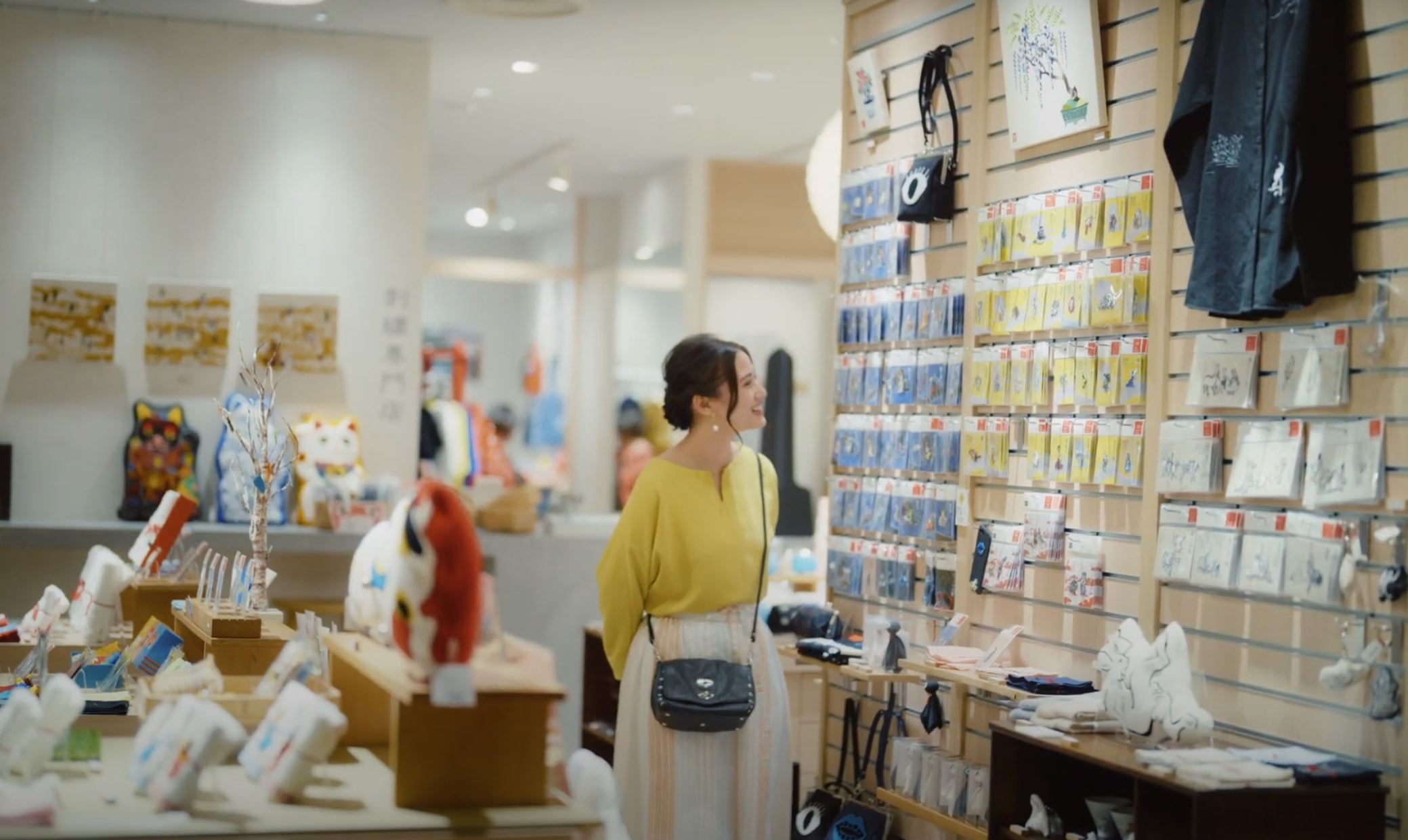 Young Woman Shopping For Souvenirs