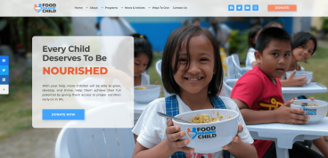Food For Every Child Website Screenshot