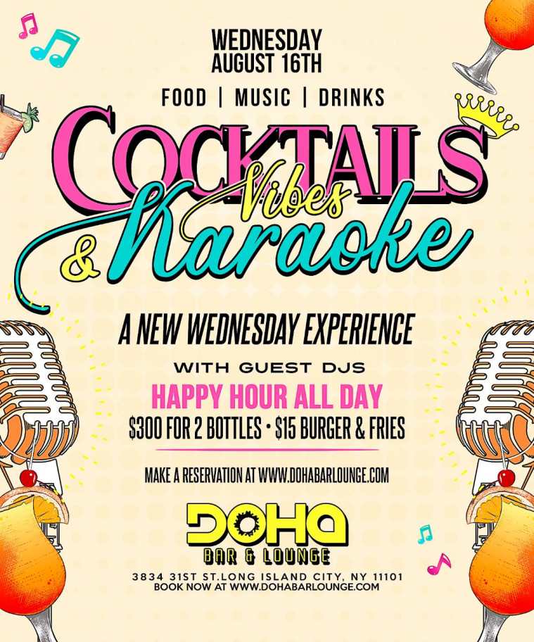 Cocktails And Karaoke Wednesdays