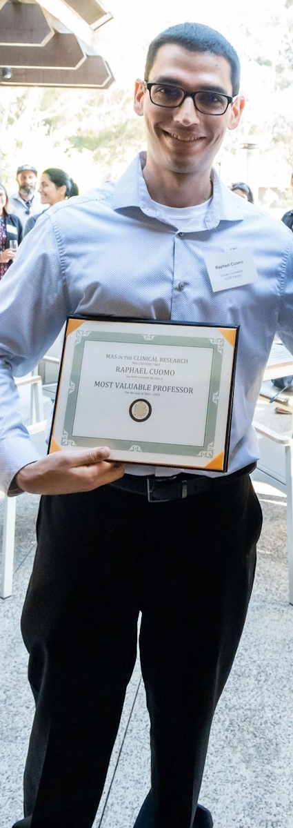 Professor Cuomo Receiving an Award