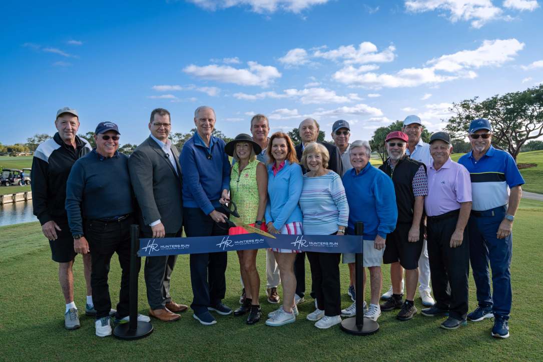 Board members cut ribbon to completed East Course